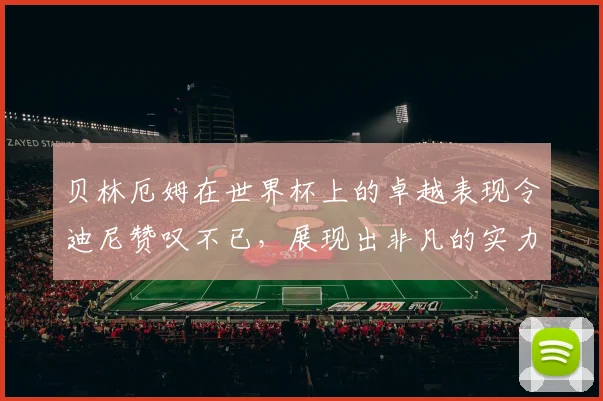 贝林厄姆在世界杯上的卓越表现令迪尼赞叹不已，展现出非凡的实力与魅力